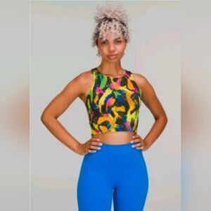 Lululemon Invigorate Train Tank Undertone Black Multi Size Mediam